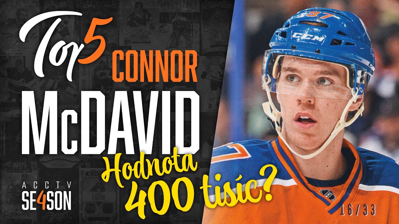 TOP5 KARET: Má sbírka hokejových karet Connora McDavida s celkovou hodnotou 400 tisíc korun!