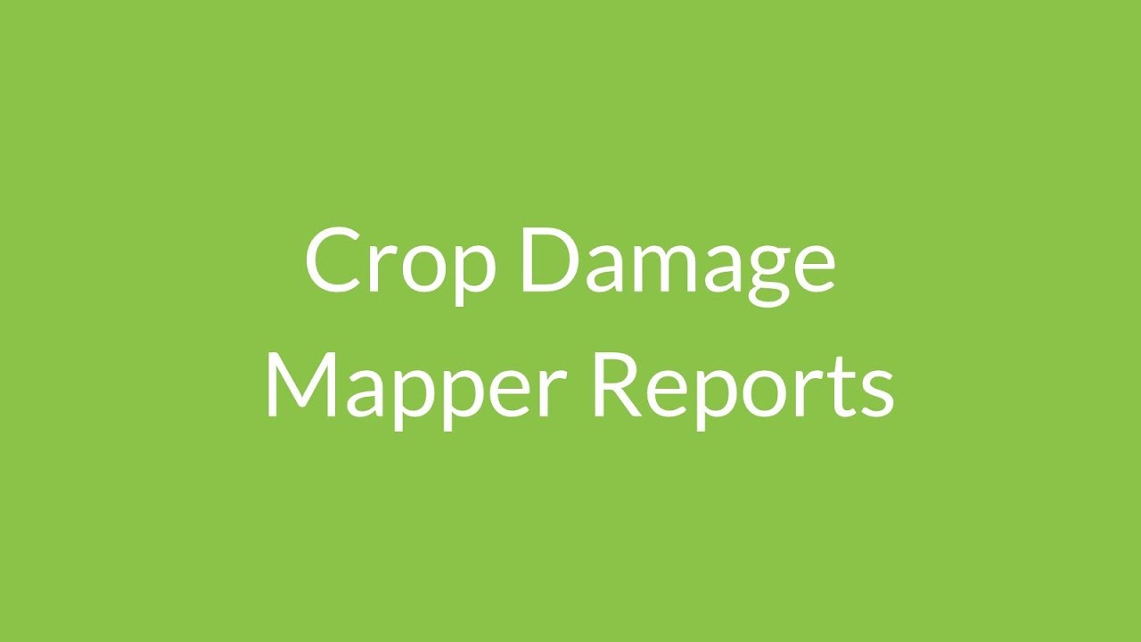 SkyClaim Crop Damage Mapper Reports Tutorial