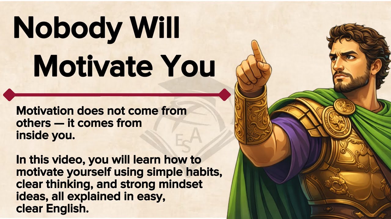 🔥 How to Motivate Yourself 💪 🎧 English Listening Practice | 📖 Learn English Through Motivation | ✅