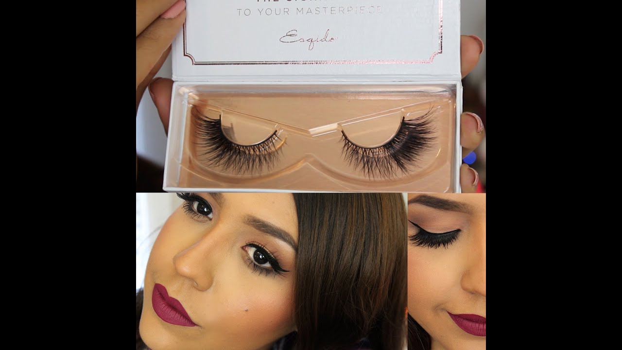 Como Poner Pestañas Postizas Super Facil ESQIDO LASHES - Ydelays