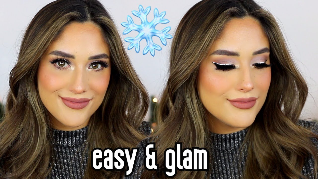 HOLIDAY MAKEUP TUTORIAL | glitter liner made easy
