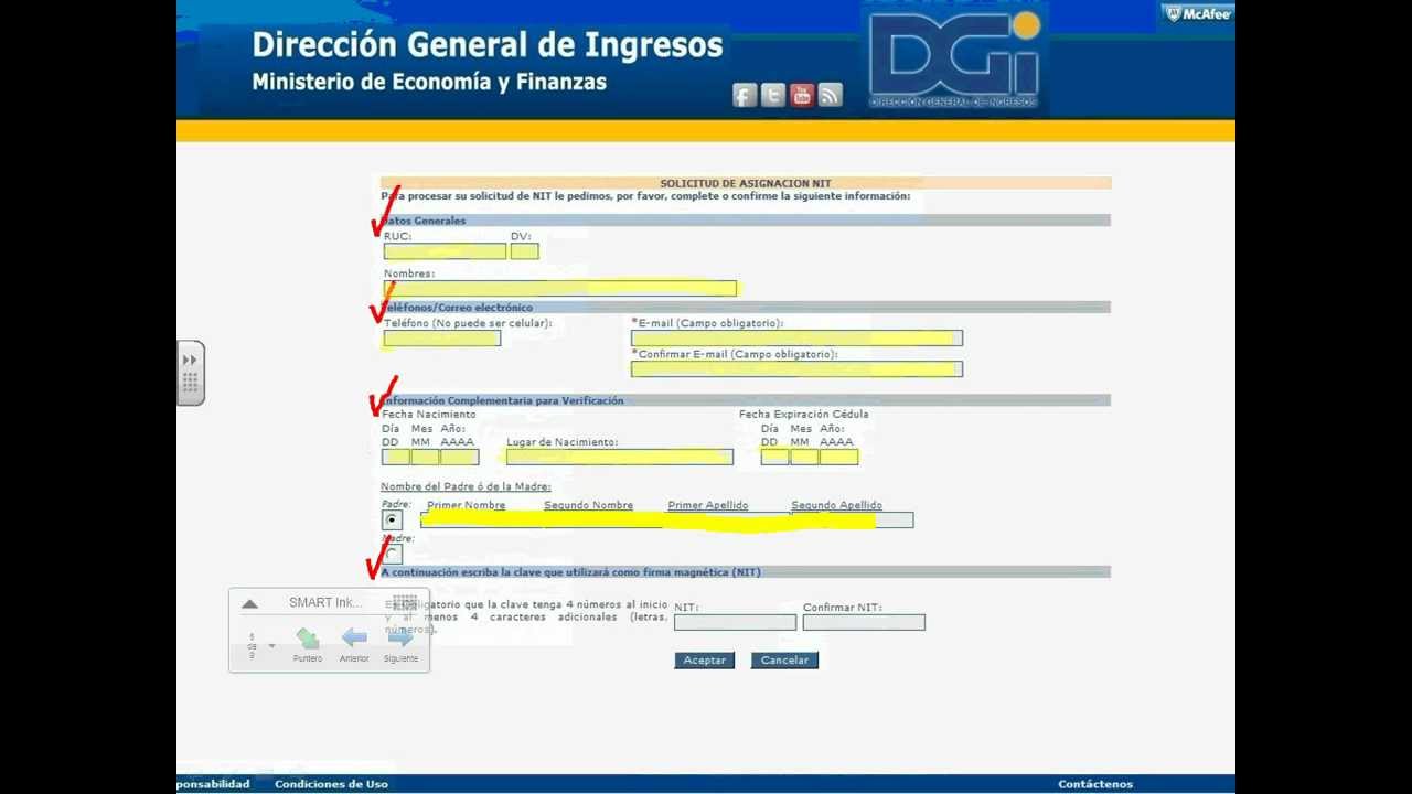 Instructivo para obtener el  NIT - PERSONA NATURAL