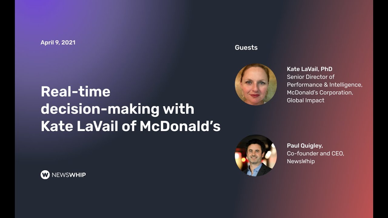 Real-time decision-making with Kate LaVail of McDonald's