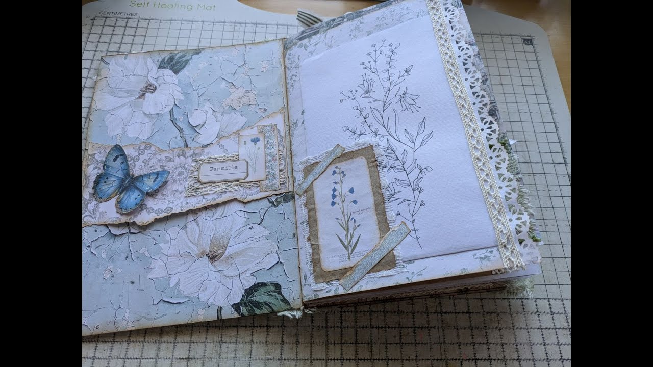 Echoes of Nature FlipFlop Journal Part 6 - Decorating Pages DT for @RachandBella Crafts #100daysjji