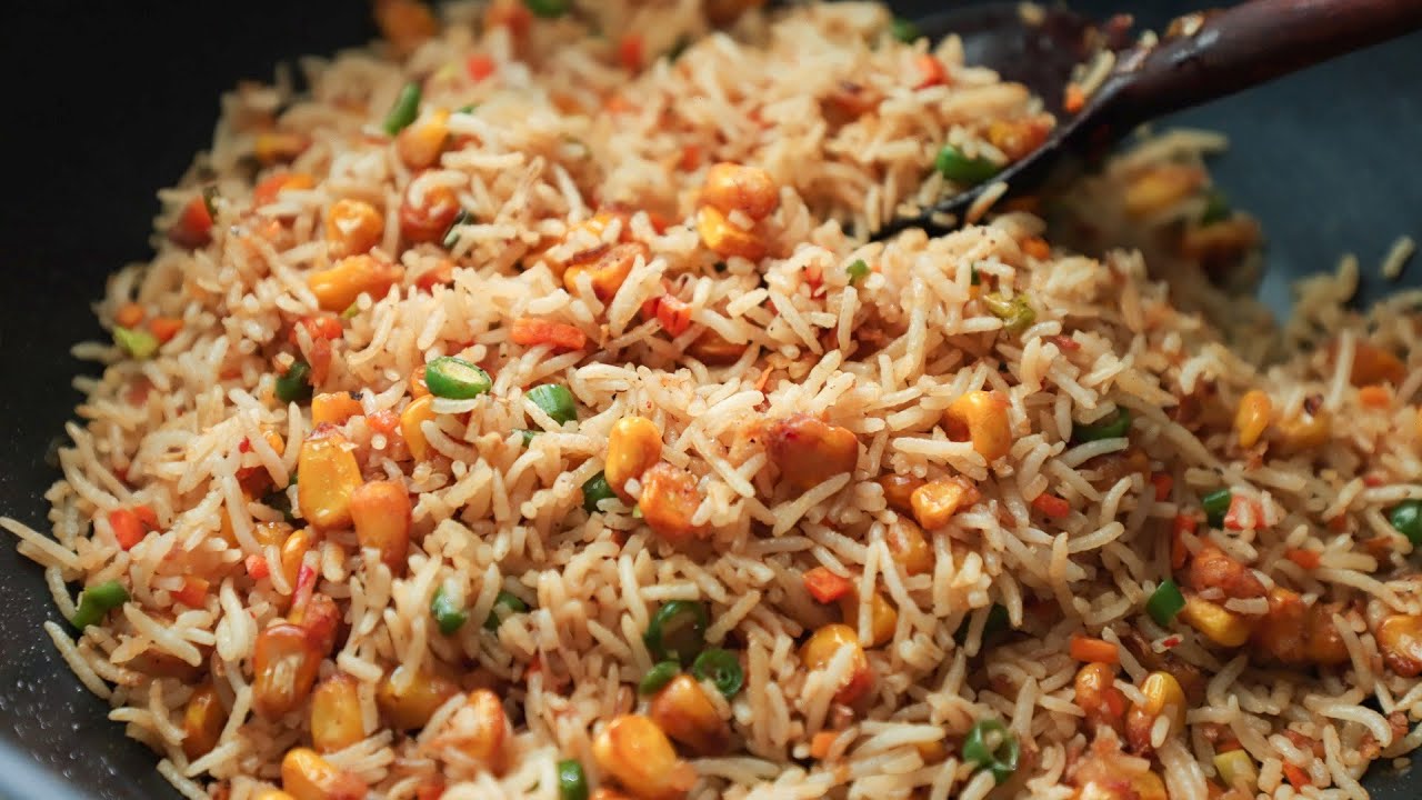 Corn Fried Rice Recipe - How To Make Corn Fried Rice