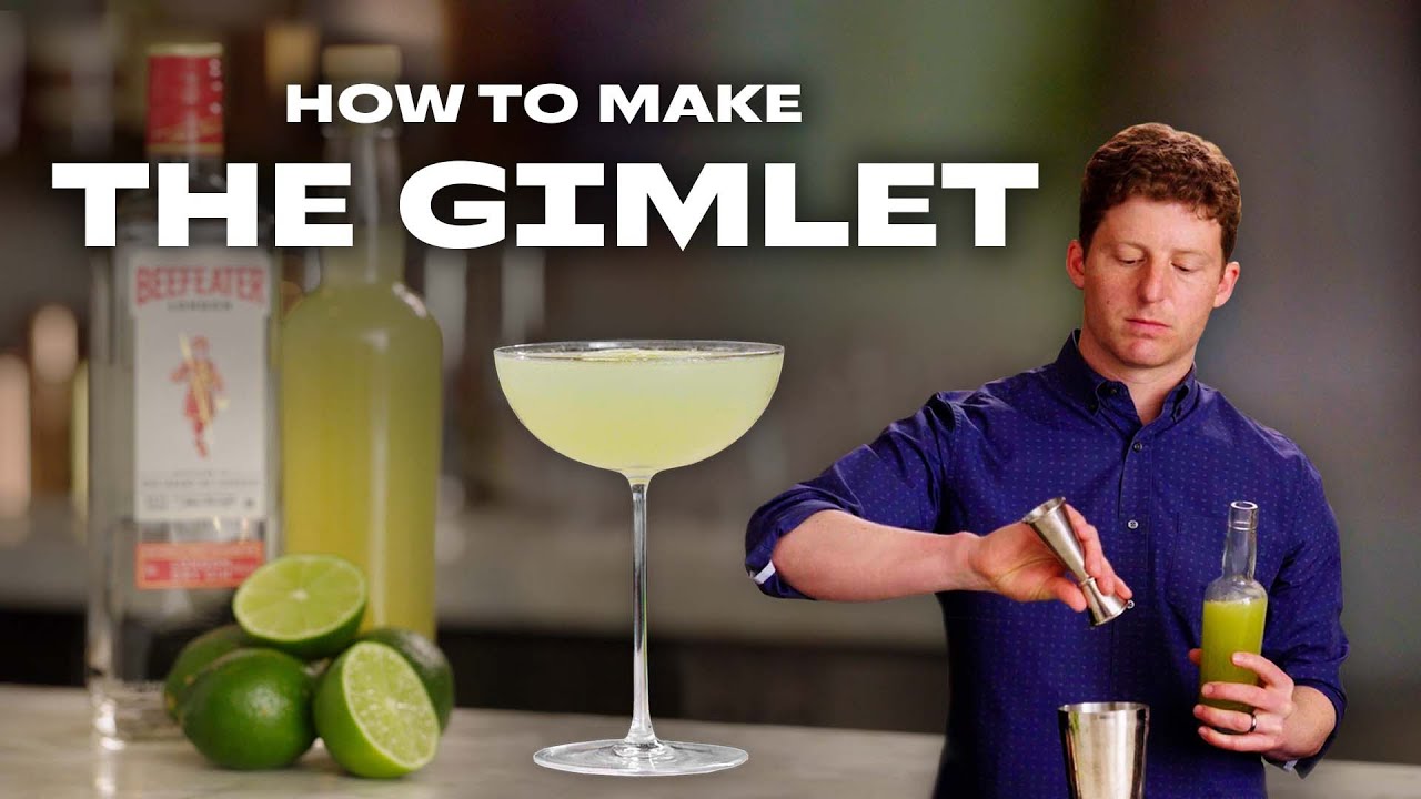 How to Make a Gimlet, the Gin and Lime Cordial Cocktail  | COCKTAILS FOR GROWNUPS