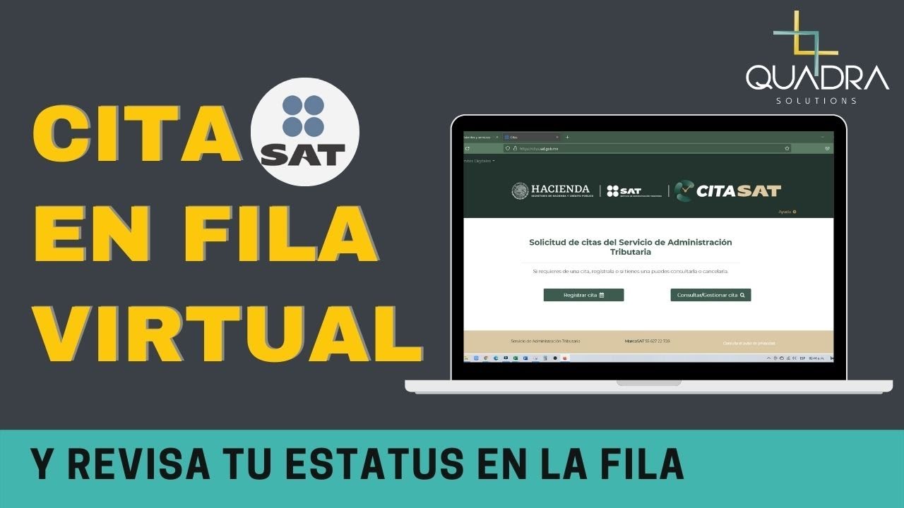 📅 CÓMO AGENDAR CITA SAT, FILA VIRTUAL Y ¡Consulta cómo vas en la fila!