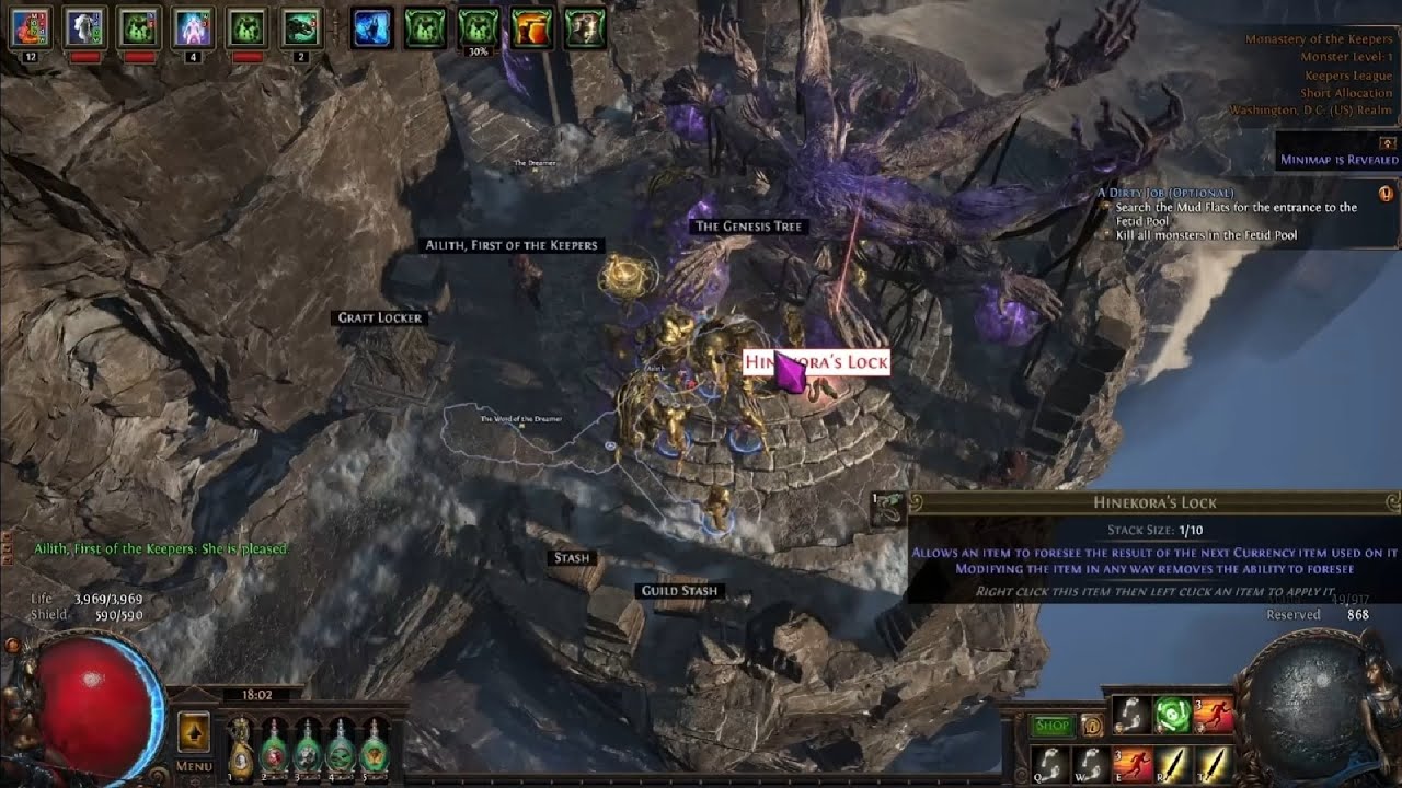 Замок Хинекоры из Дерева Бытия в Лиге Хранителей 【Path of Exile 3.27】 Обновления сборки - 1324