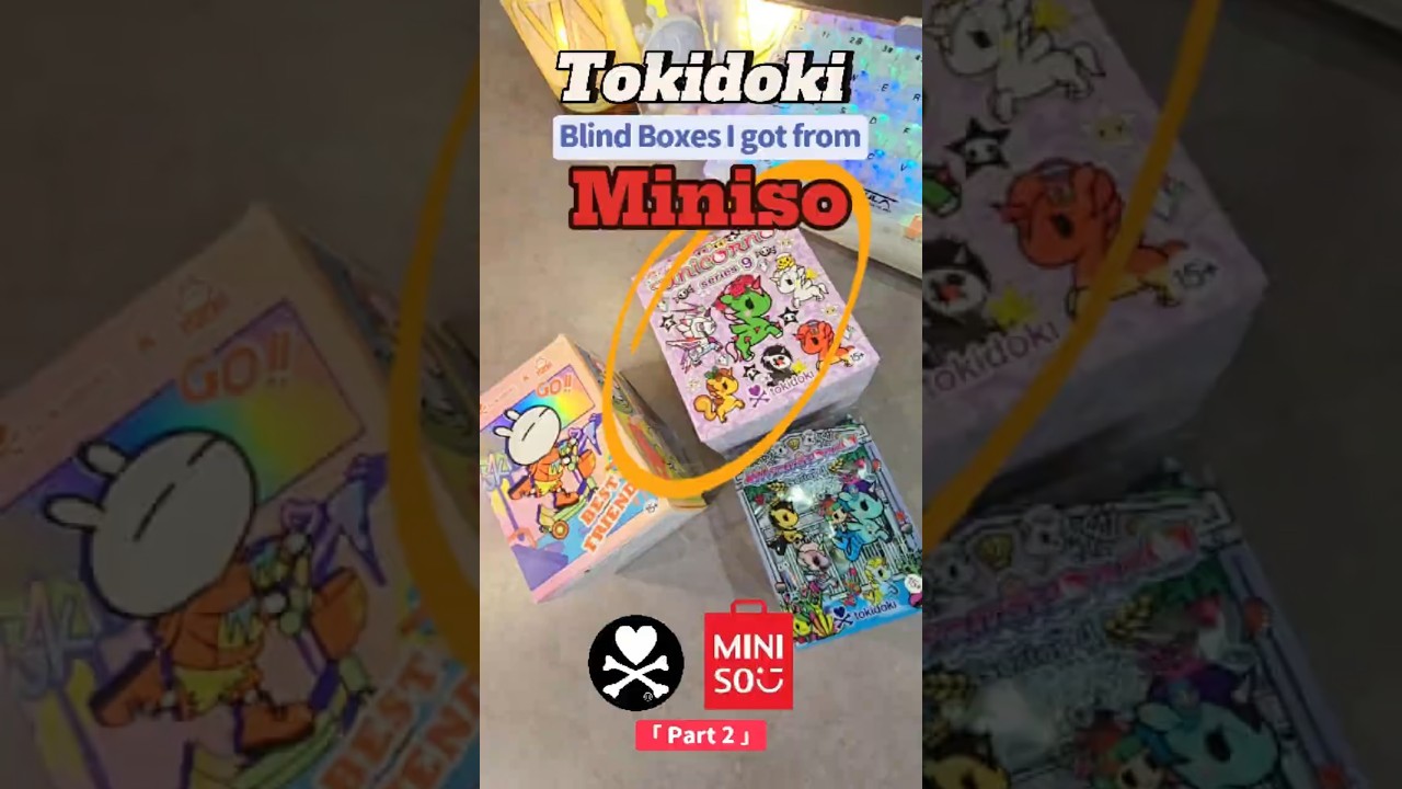 Miniso Finds! Tokidoki Unicorno Blind Box Series 9!  #unboxing