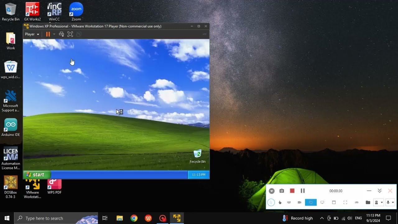 VMWare Workstation 17 Player Transfer Files or Folders to Windows XP