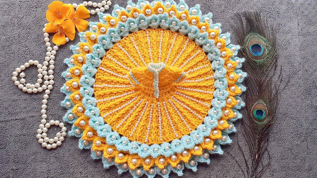 Basant Panchami Special Crochet Dress for Laddu Gopal | Bal Gopal Dress | Kanhaji Crochet Dress