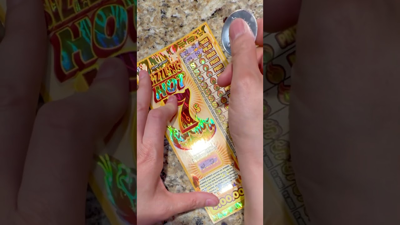 Sizzling Hot 7&rsquo;s symbol win! #scratchers #scratchoffs #scratch