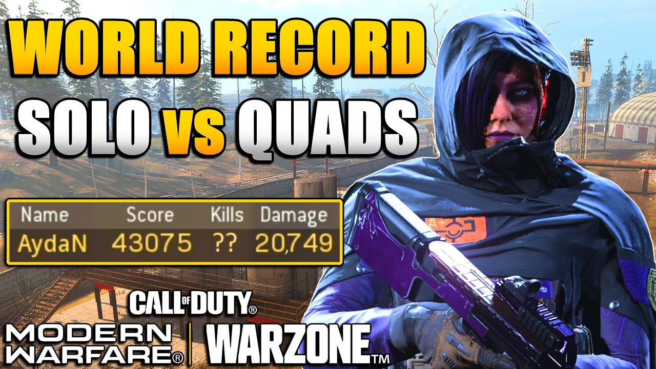 How Top Warzone Player Set World Record for Solos vs Quads in Warzone | Modern Warfare BR Tips