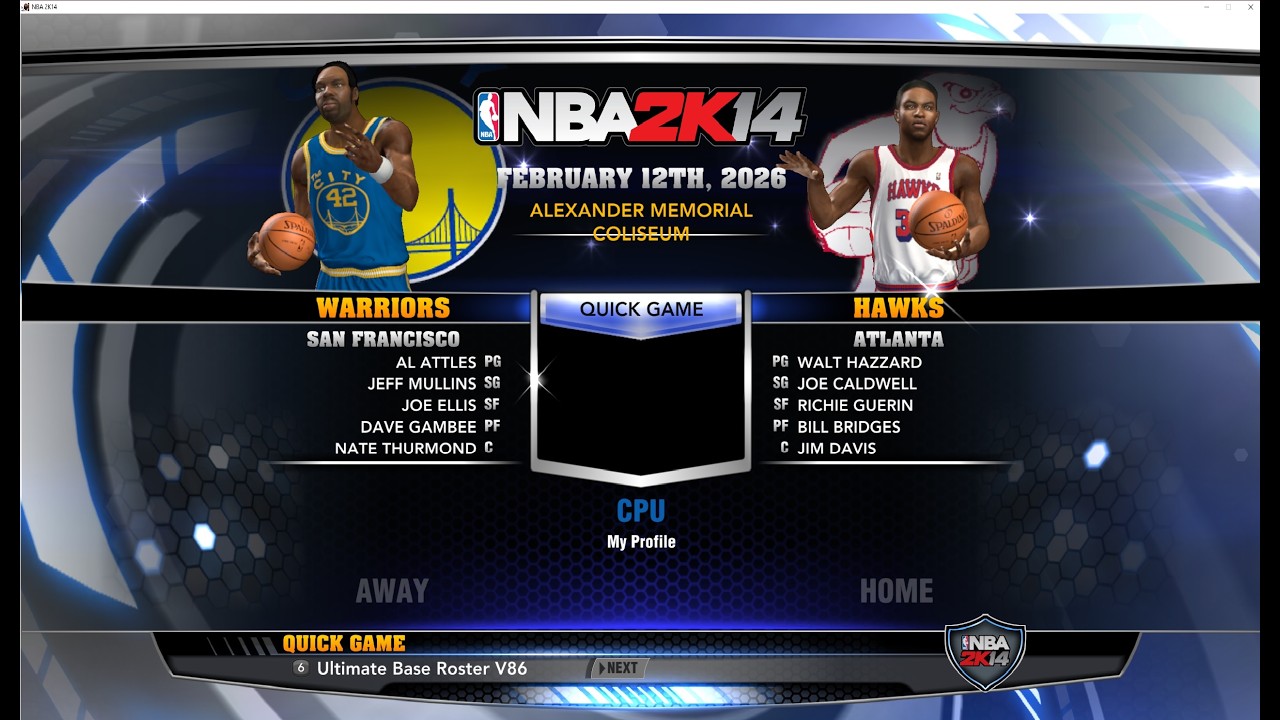 NBA 2k14 Сезон 1969-1970 второй тур SAN FRANCISCO Warriors - ATALANTA Hawks