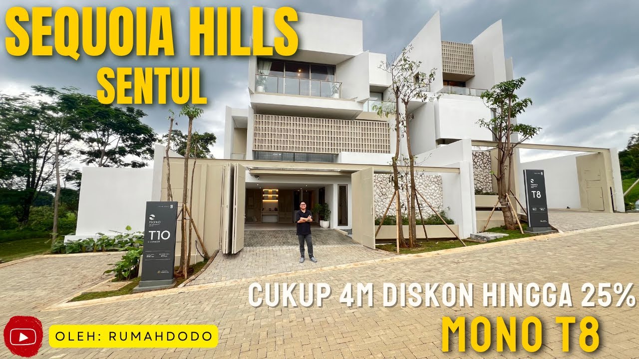 SEQUOIA HILLS SENTUL | MONO TYPE 10 | RUMAH INTROVERT HANYA 5 M SAJA | 3 TINGKAT | BONUS HINGGA 25%