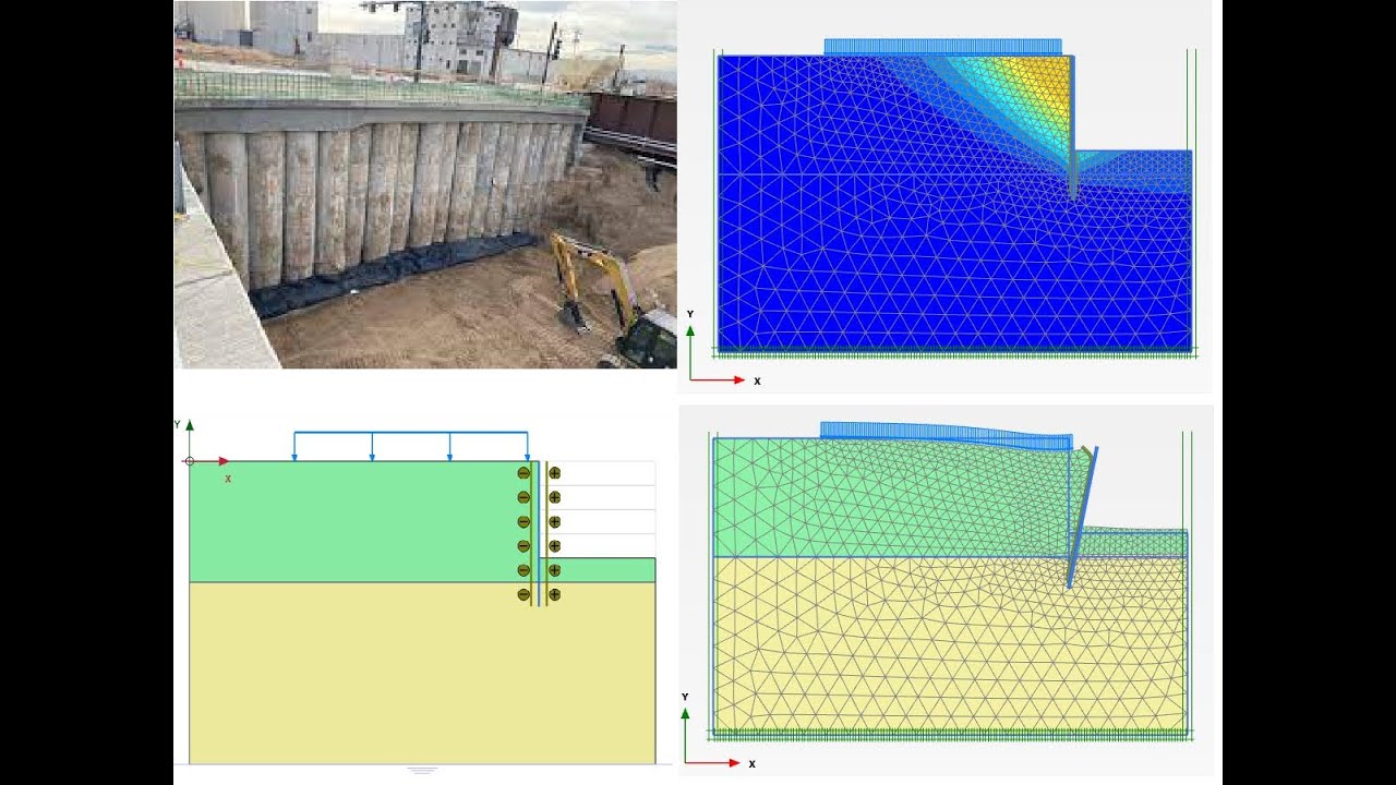 𝐓𝐮𝐭𝐨𝐫𝐢𝐚𝐥 𝟐𝟑. 𝐃𝐞𝐬𝐢𝐠𝐧 𝐚𝐧𝐝 𝐀𝐧𝐚𝐥𝐲𝐬𝐢𝐬 𝐨𝐟 𝐓𝐚𝐧𝐠𝐞𝐧𝐭 𝐏𝐢𝐥𝐞 𝐖𝐚𝐥𝐥 𝐟𝐨𝐫 𝐃𝐞𝐞𝐩 𝐄𝐱𝐜𝐚𝐯𝐚𝐭𝐢𝐨𝐧 𝐔𝐬𝐢𝐧𝐠 𝐆𝐞𝐨𝟓 & 𝐏𝐋𝐀𝐗𝐈𝐒 𝟐𝐃