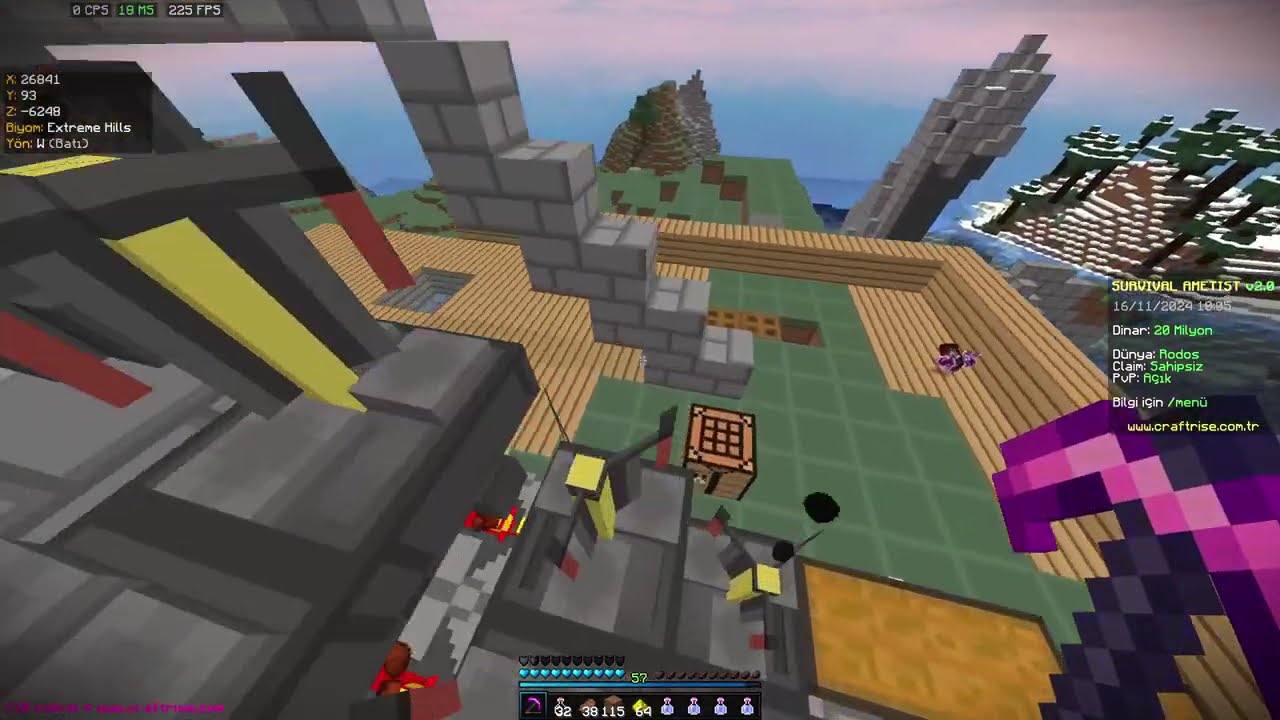 BİTEN CLAİMLERDEN 40 SPAWNER - CraftRise Survival Ametist