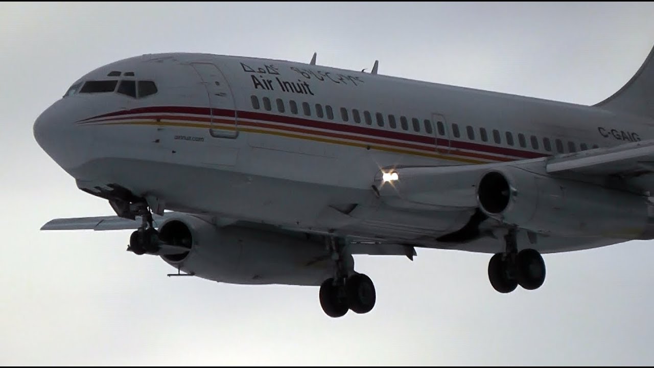 Air Inuit | Boeing 737-200 windy landing/take-off | C-GAIG | Val-d'Or (CYVO)