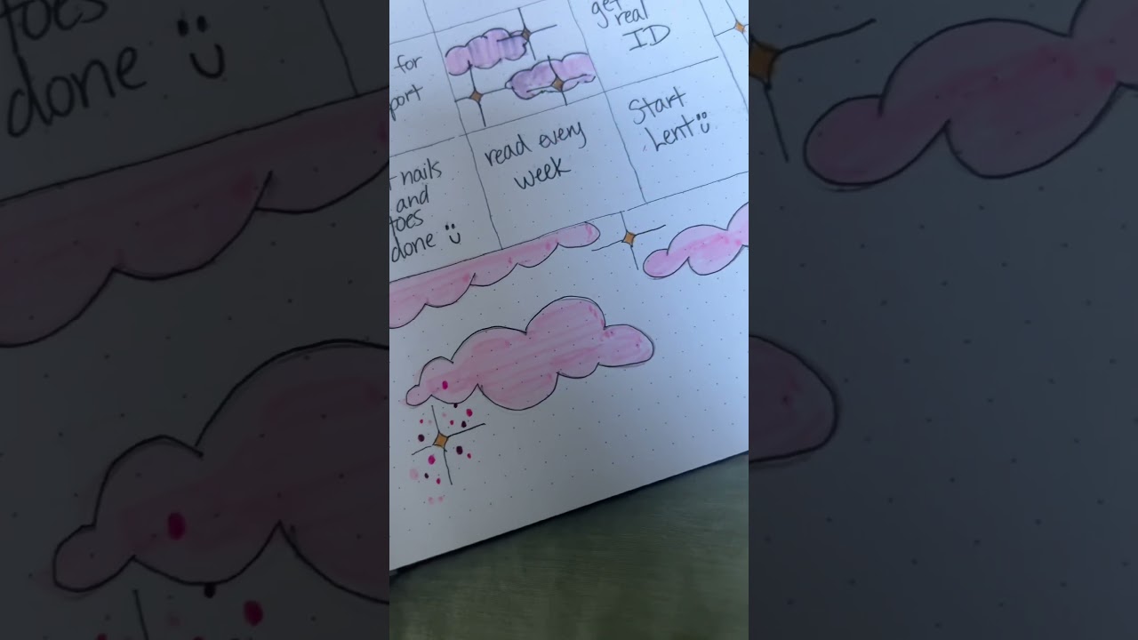 February Bullet Journal☁️✨ #aestheticjournaling #newjournal #art