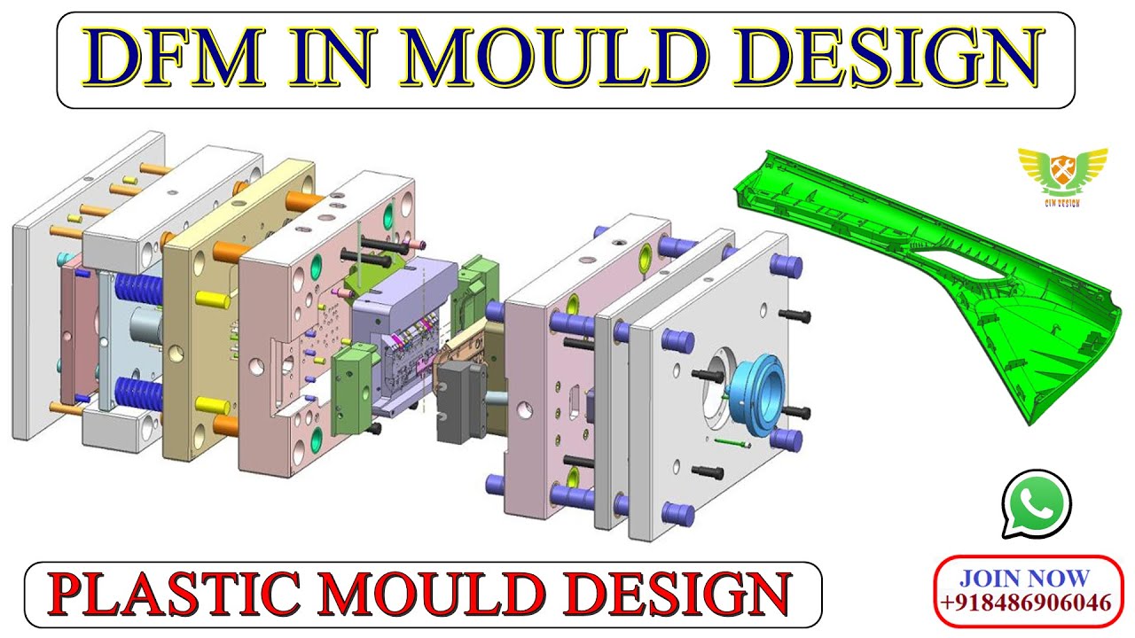 DFM IN PLASTIC MOULD DESIGN | MOULD DESIGN TUTORIAL DFM | INJECTION MOULD DESIGN IN NX #CIMDESIGN