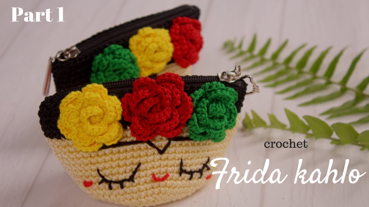 crochet frida kalho pouch part 1