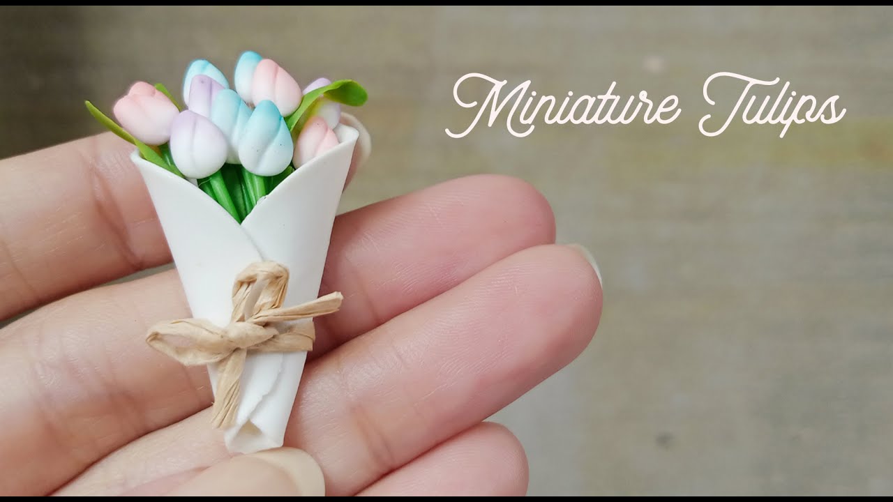 Miniature Tulips - Simple and Easy | Polymer Clay Tutorial