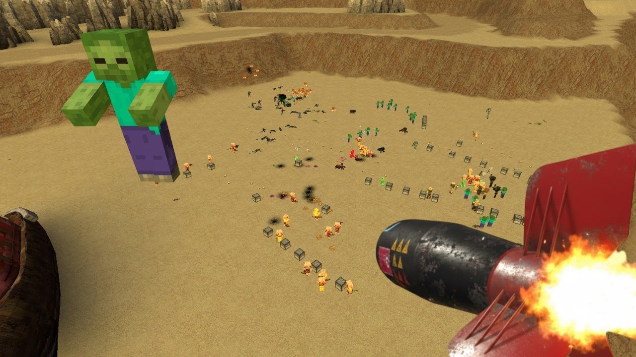 Minecraft Zombies VS Humans NUCLEAR War   Who Will Win | GMod