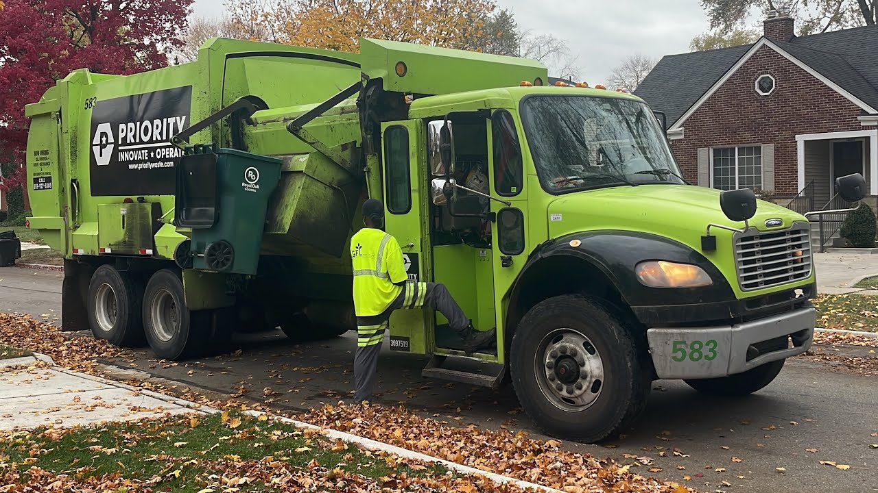 Priority Waste Freightliner G-S Products Recycler on Carts