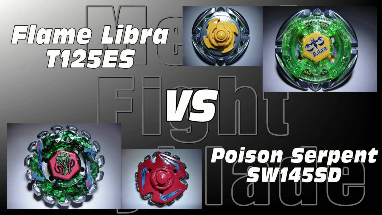 Flame Libra T125ES VS Poison Serpent SW145SD - AMVBB Beyblade Battle