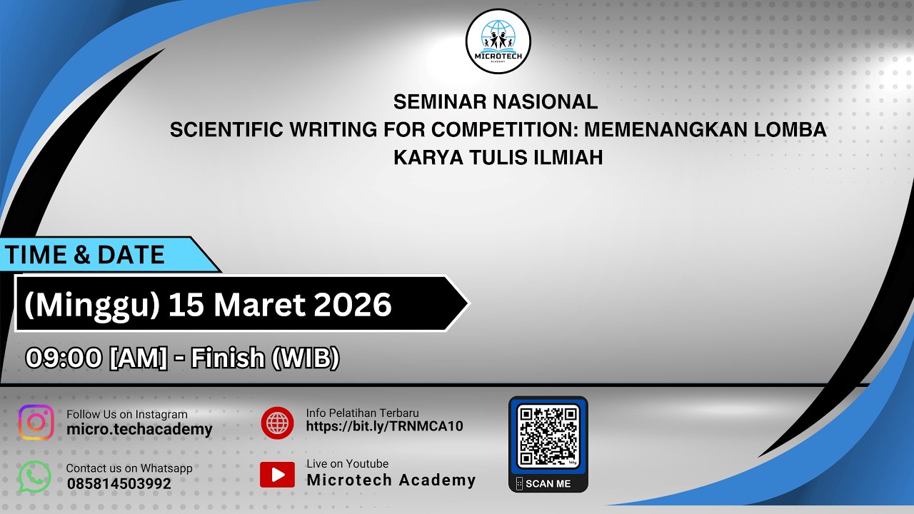 Seminar Nasional Scientific Writing for Competition: Memenangkan Lomba Karya Tulis Ilmiah