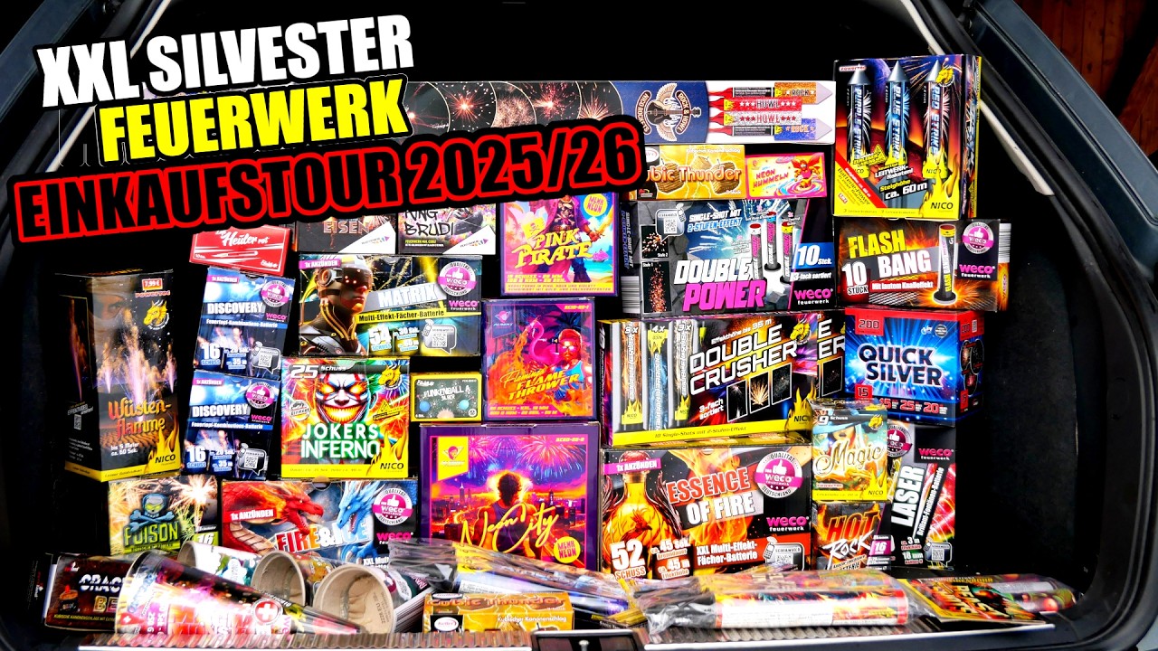 XXL SILVESTER FEUERWERKS EINKAUFSTOUR 2025/26! 🔥