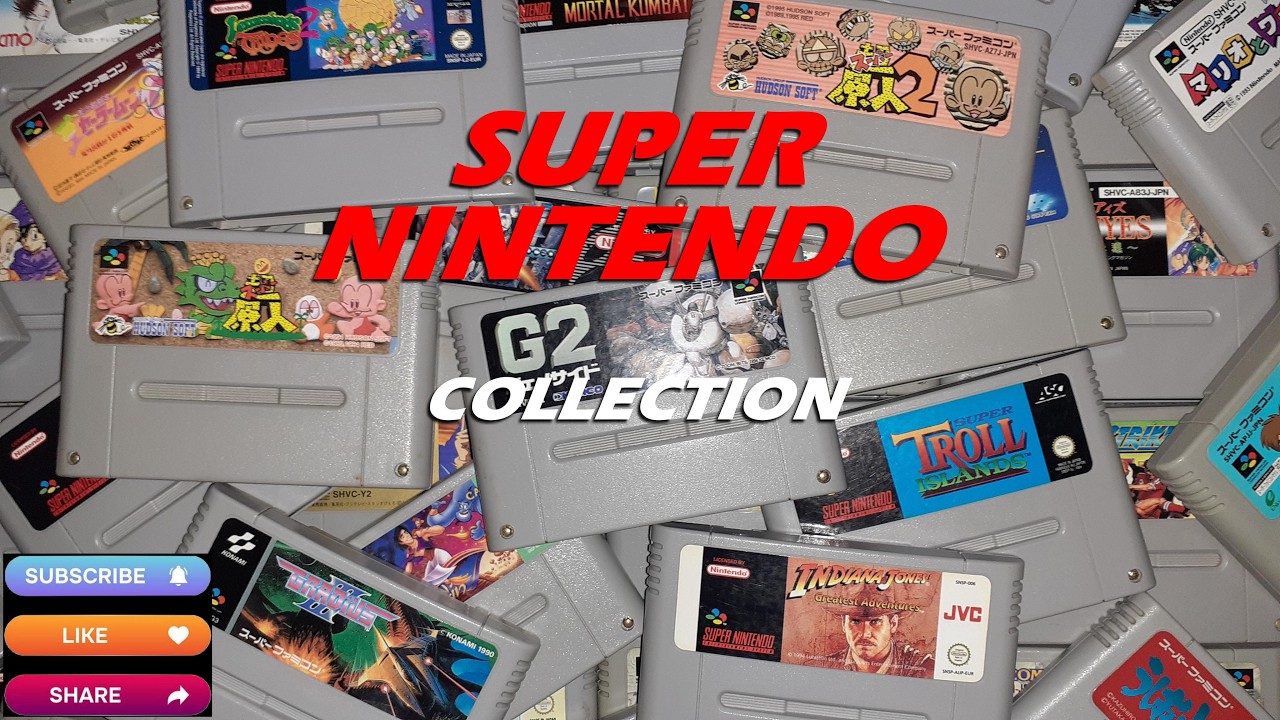 ASMR : SUPER NINTENDO / SUPER FAMICOM COLLECTION PART 1 (LOOSE GAMES)