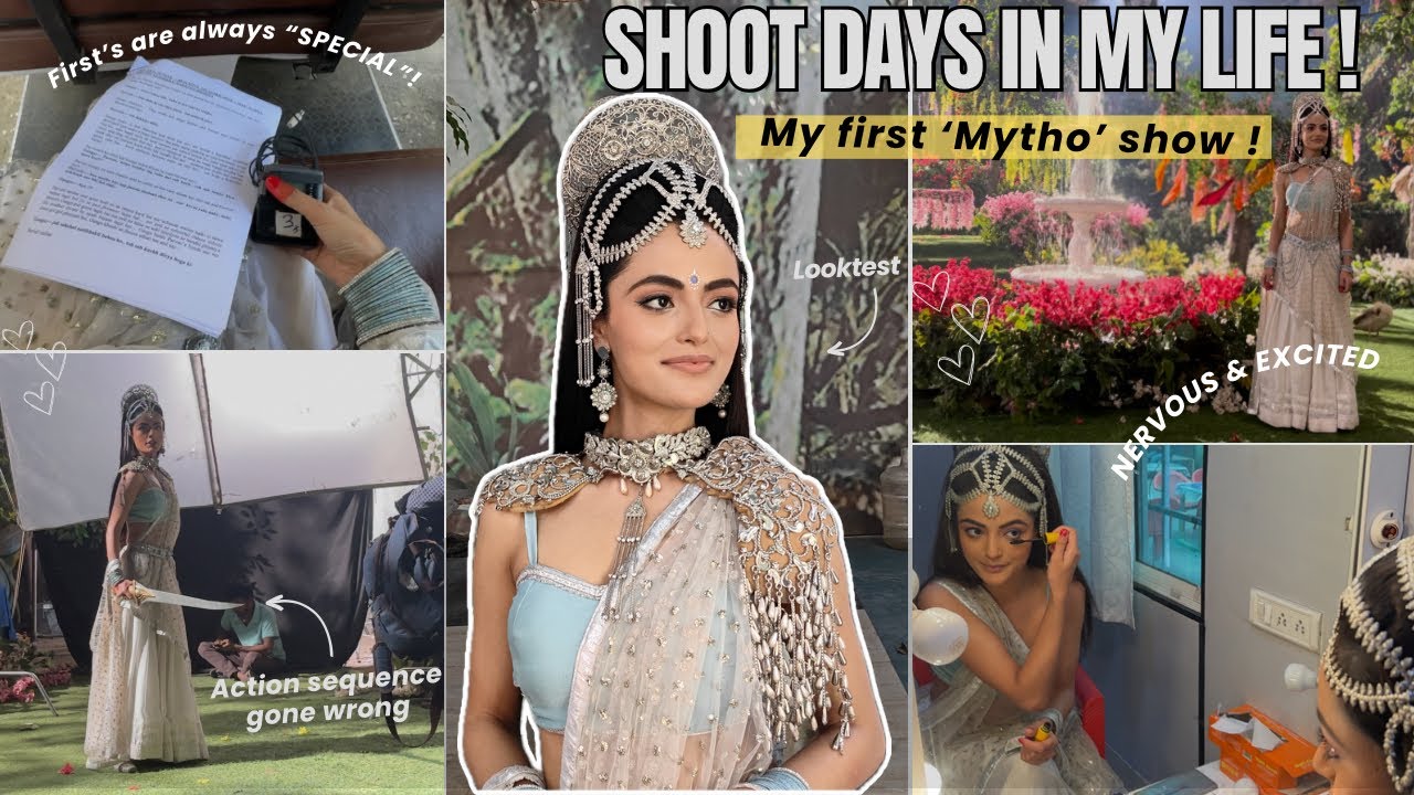 VLOG: Shoot Days 📽️ ! My first &ldquo;MYTHO&rdquo; show, EXCITED & NERVOUS | Actors Life | Garima Verma