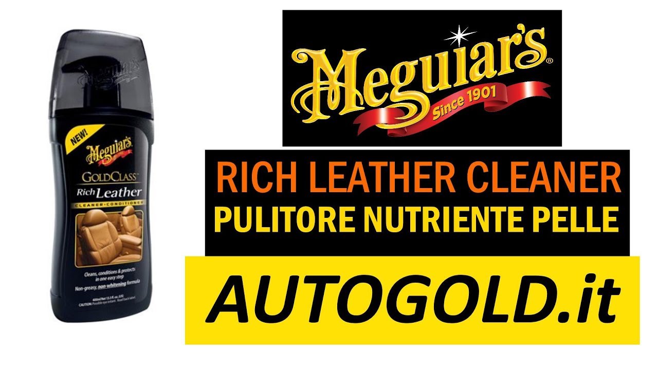 Cura degli interni in pelle - MEGUIARS RICH LEATHER CLEANER (Autogold.it)