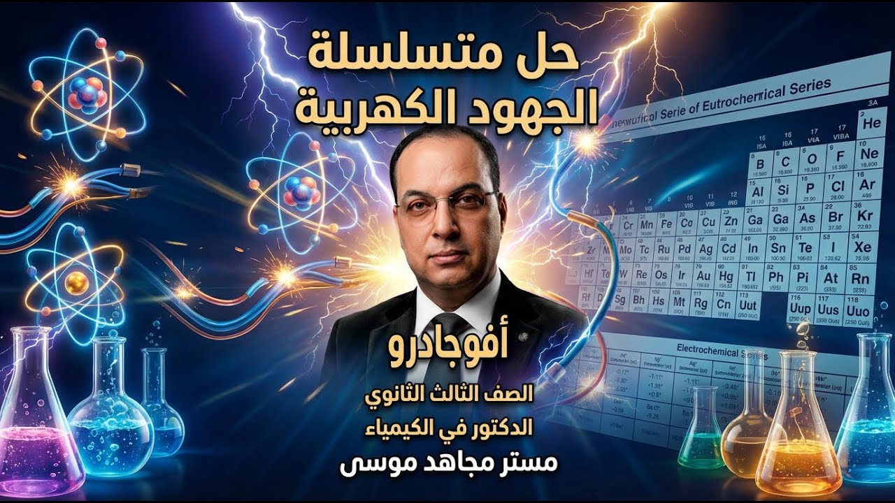 حل متسلسة الجهود الكهربيه من أفوجادرو