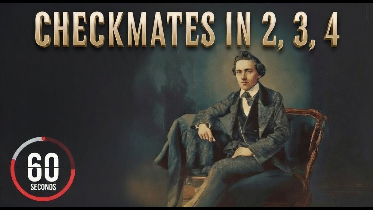 ♟️ Chess 24/7 [ Live ] - Checkmates in 2, 3, 4 - 60s Think Time | Focus #chess