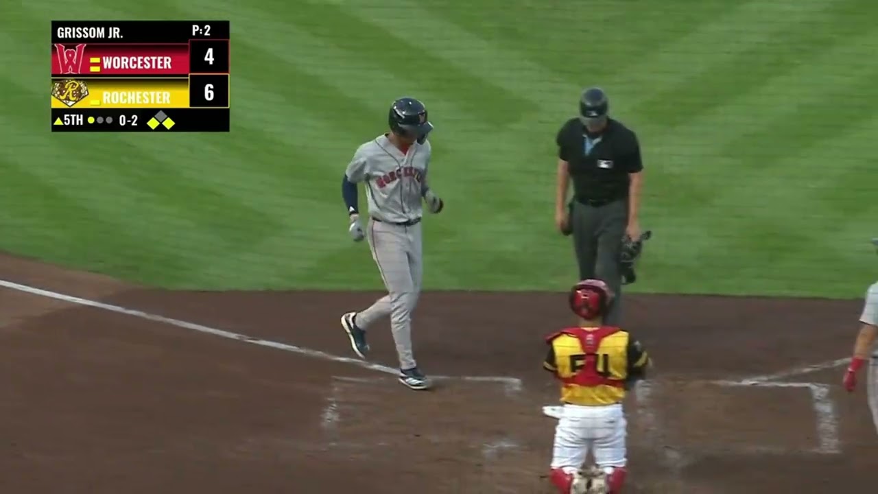 Kristian Campbell hits his 1st AAA Home Run after being optioned by the Red Sox!