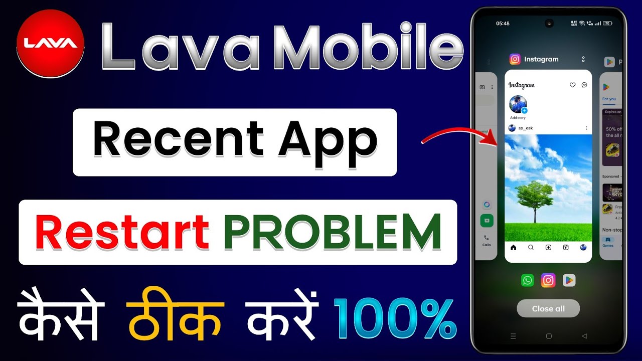 Recent App Restart Problem Lava Phone | How To Solve Background/Recent App Restart Problem In Lava