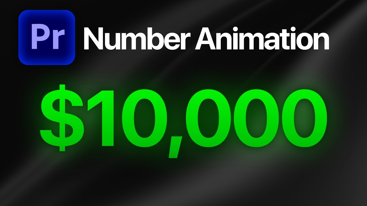 How To Animate Numbers in Premiere Pro