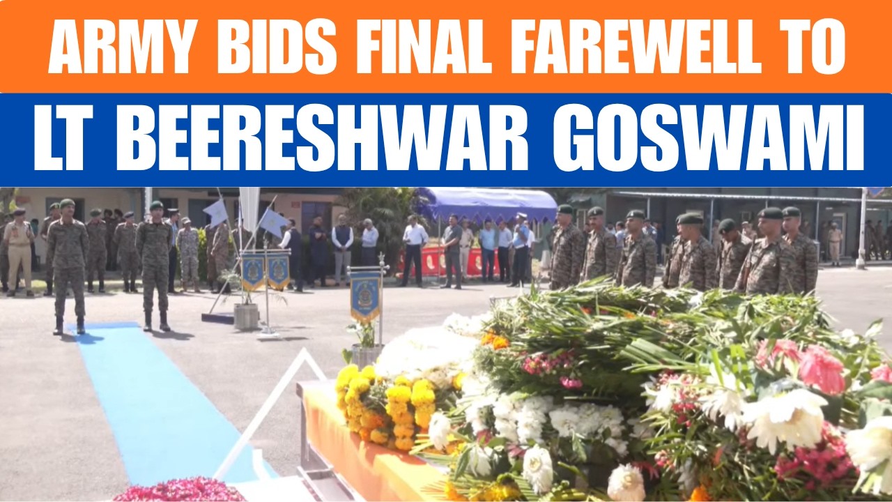 LIVE: Operation Sheruwali: Indian Army Bids Final Farewell to Lt Beereshwar Goswami | J&K