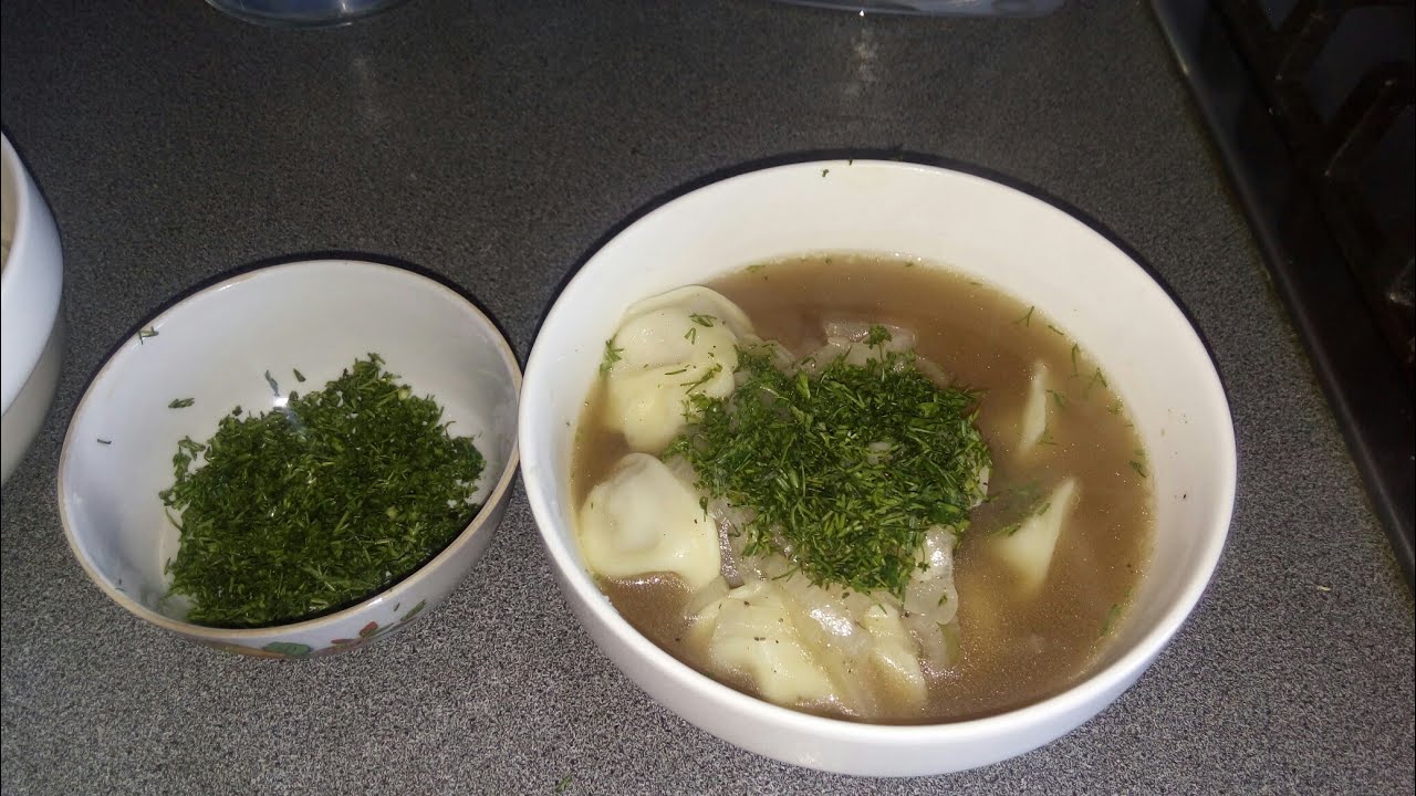 Пельмени с бульоном Тузлук, такого блюда вы ещё не пробовали