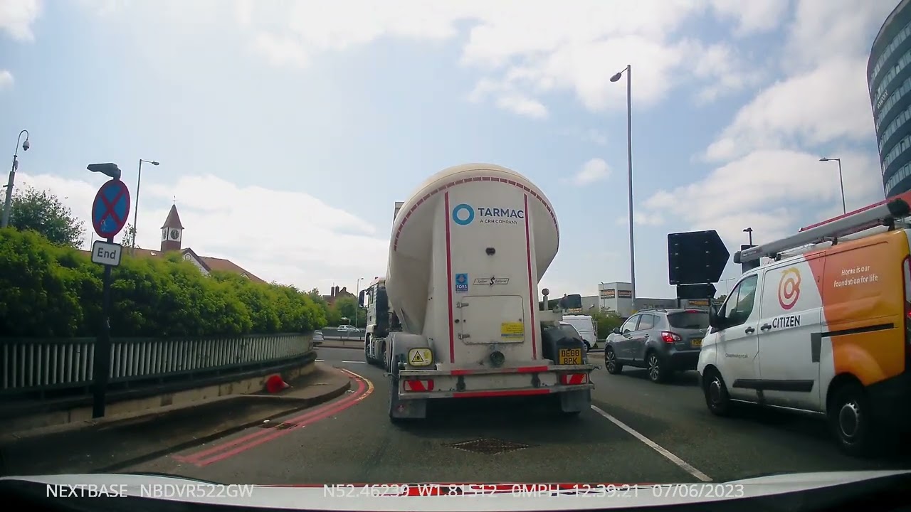 Garretts Green Test Centre Route Towards Swan Centre (Via Queens Rd)