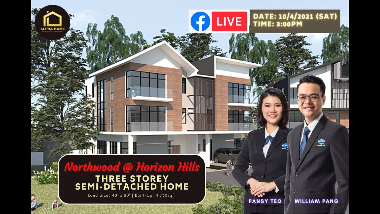 【LIVE EP12】The Woodlands/Horizon Hills/Iskandar Puteri/Johor Bahru/3-Storey Semi-D/JB Property