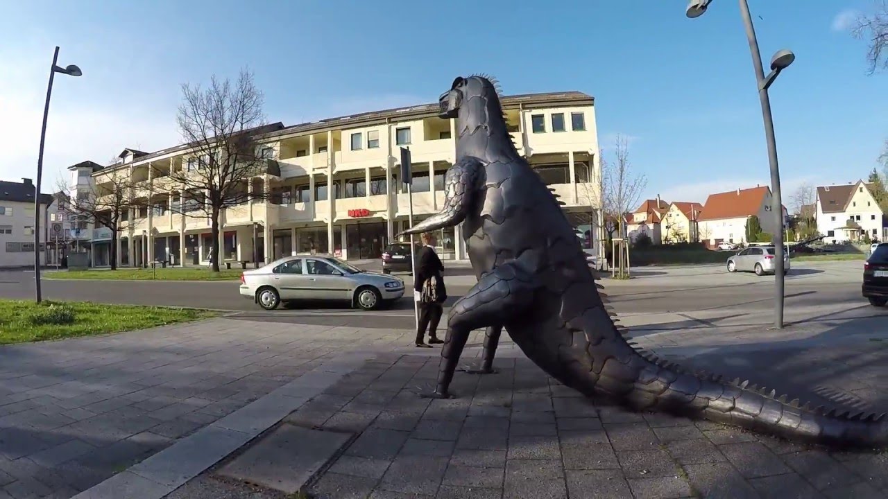 STREET VIEW: Innenstadt von Trossingen in GERMANY