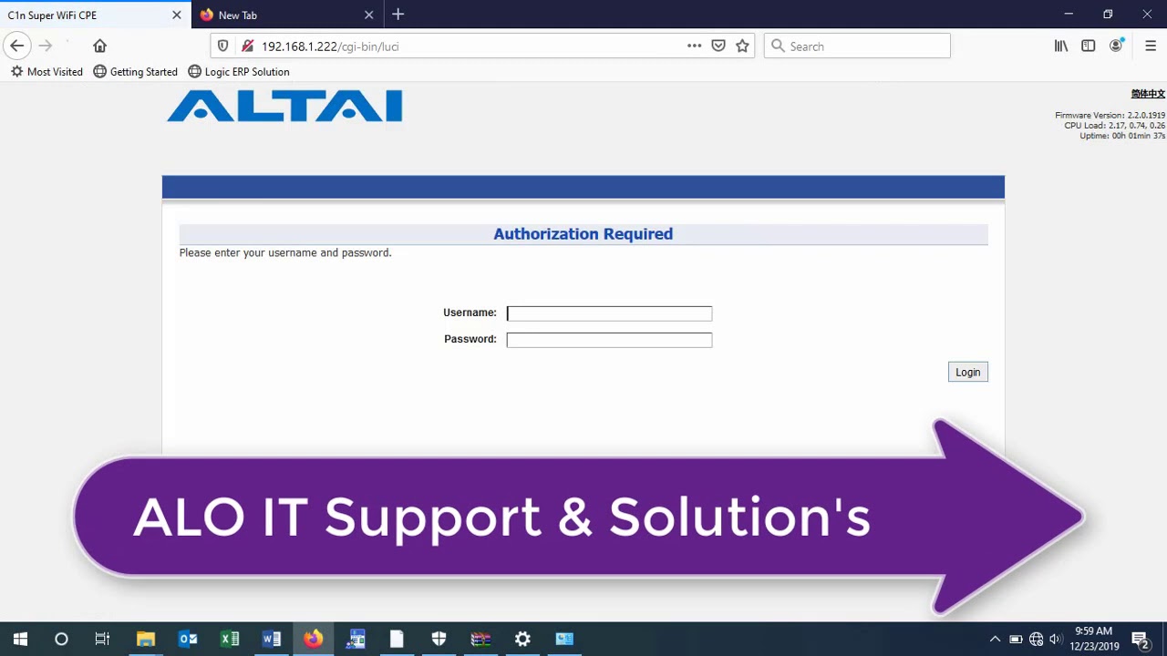 Router Setup-ALTAI C1N super WiFi Configuration & Installation CPE/AP/Repeater
