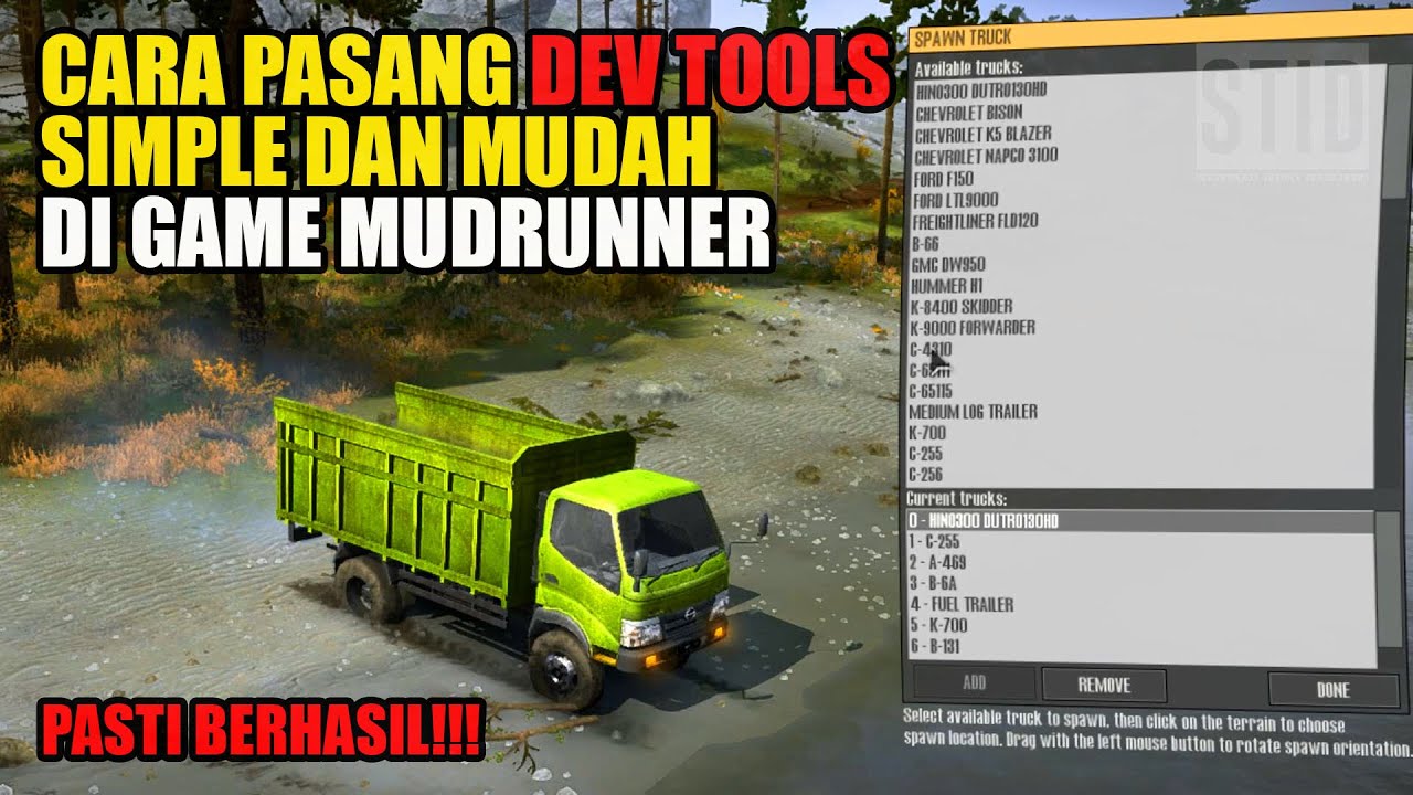 Tutorial Pasang Dev Tools atau Spintires Mod dijamin Berhasil