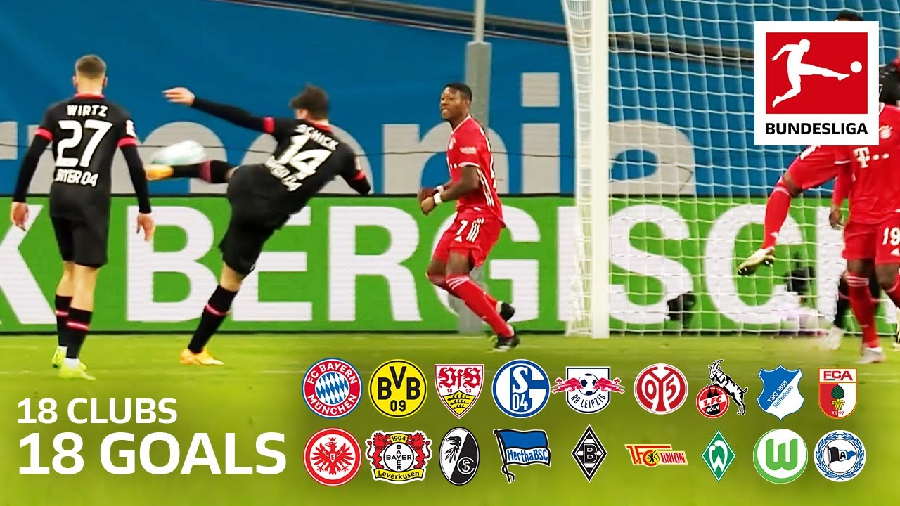 18 Clubs, 18 Goals - The Best Goals by Every Bundesliga Team in 2020/21 So Far