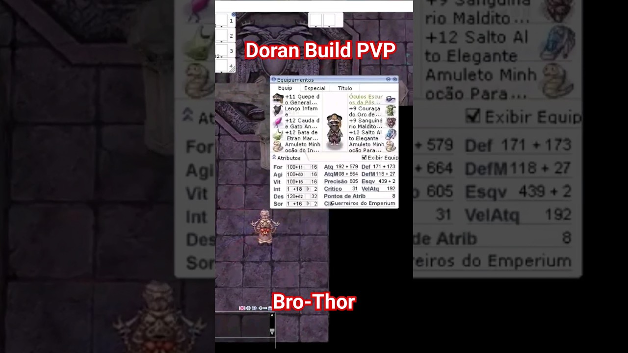 Doran Build PVP Bro-Thor #gravity #ragnarokonline #lvup #doran