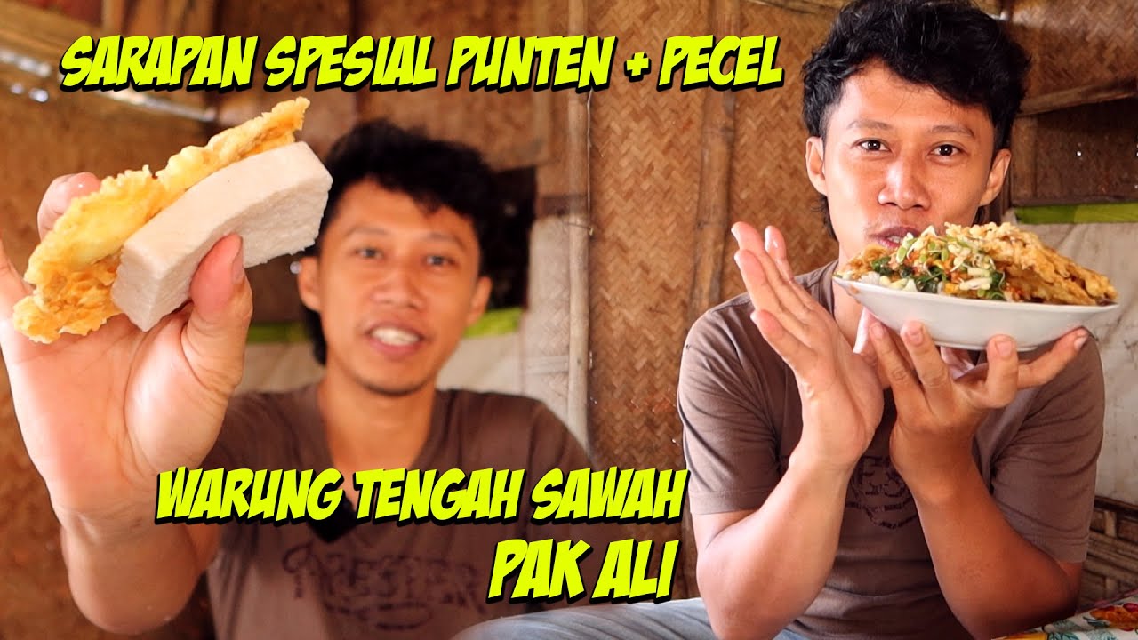Warung tengah Sawah selatan Pondok Gontor 2, Sarapan Punten dan Pecel