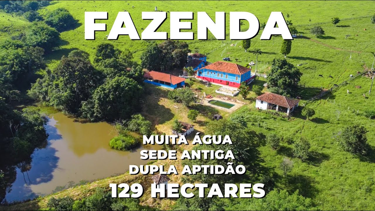 FAZENDA 129 HA, SEDE ANTIGA, BOA AGUADA E TERRENO TODO FORMADO